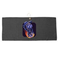 Bitcoin Astronaut To The Moon Large Microfiber Waffle Golf Towel