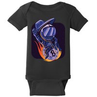 Bitcoin Astronaut To The Moon Baby Bodysuit