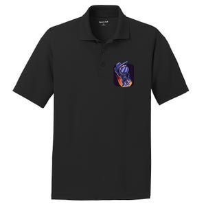 Bitcoin Astronaut To The Moon PosiCharge RacerMesh Polo