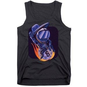 Bitcoin Astronaut To The Moon Tank Top