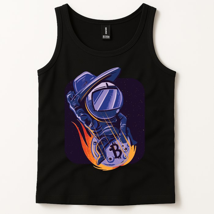 Bitcoin Astronaut To The Moon Tank Top