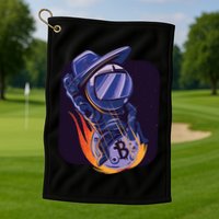 Bitcoin Astronaut To The Moon Golf Towel