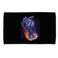 Bitcoin Astronaut To The Moon Microfiber Hand Towel