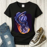 Bitcoin Astronaut To The Moon Womens T-Shirt