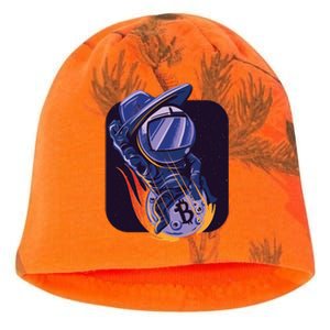 Bitcoin Astronaut To The Moon Kati - Camo Knit Beanie