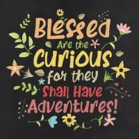Blessed Are The Curious For They Shall Have Adventures Humor 25L Jumbo Tote
