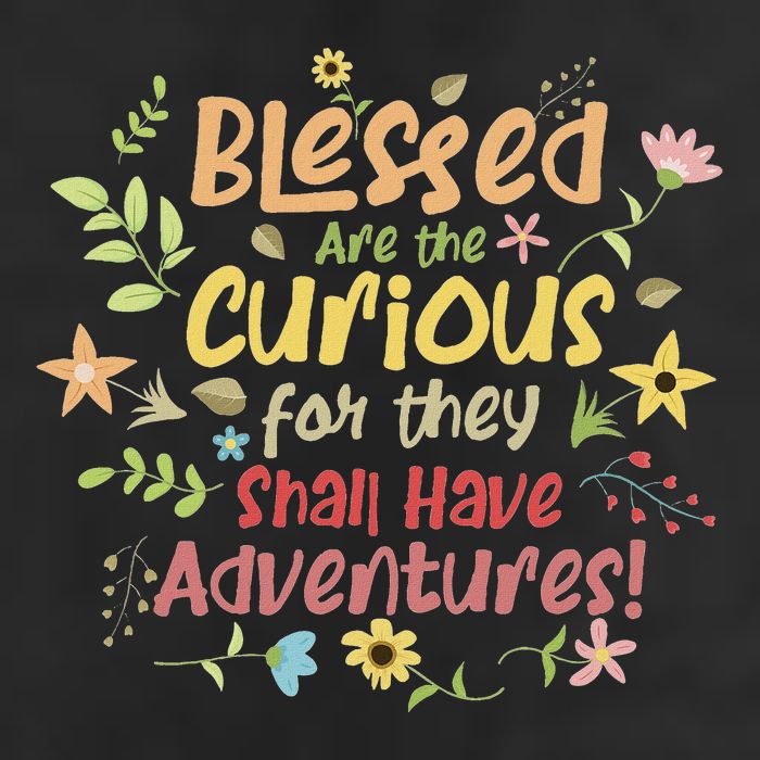 Blessed Are The Curious For They Shall Have Adventures Humor 25L Jumbo Tote