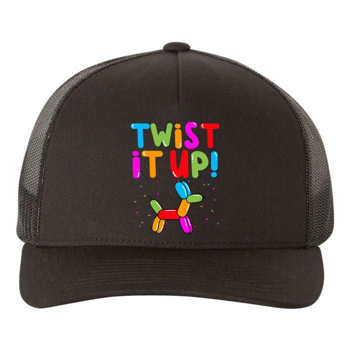 Balloon Animal Twister Party Twist It Up Balloon Artist Yupoong Adult 5-Panel Trucker Hat