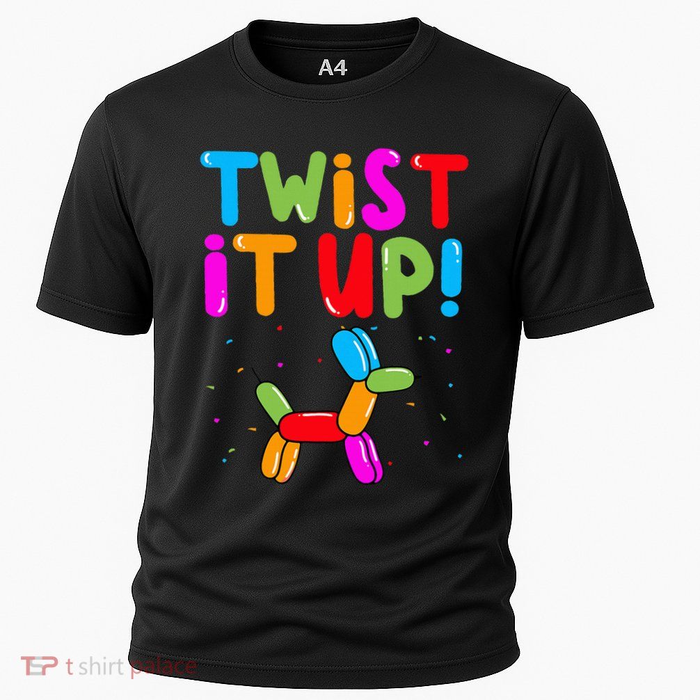 Balloon Animal Twister Party Twist It Up Balloon Artist Cooling Performance Crew T-Shirt