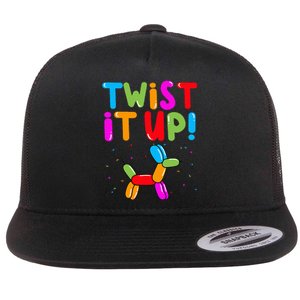 Balloon Animal Twister Party Twist It Up Balloon Artist Flat Bill Trucker Hat