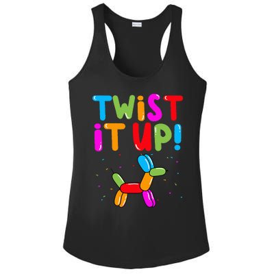 Balloon Animal Twister Party Twist It Up Balloon Artist Ladies PosiCharge Competitor Racerback Tank