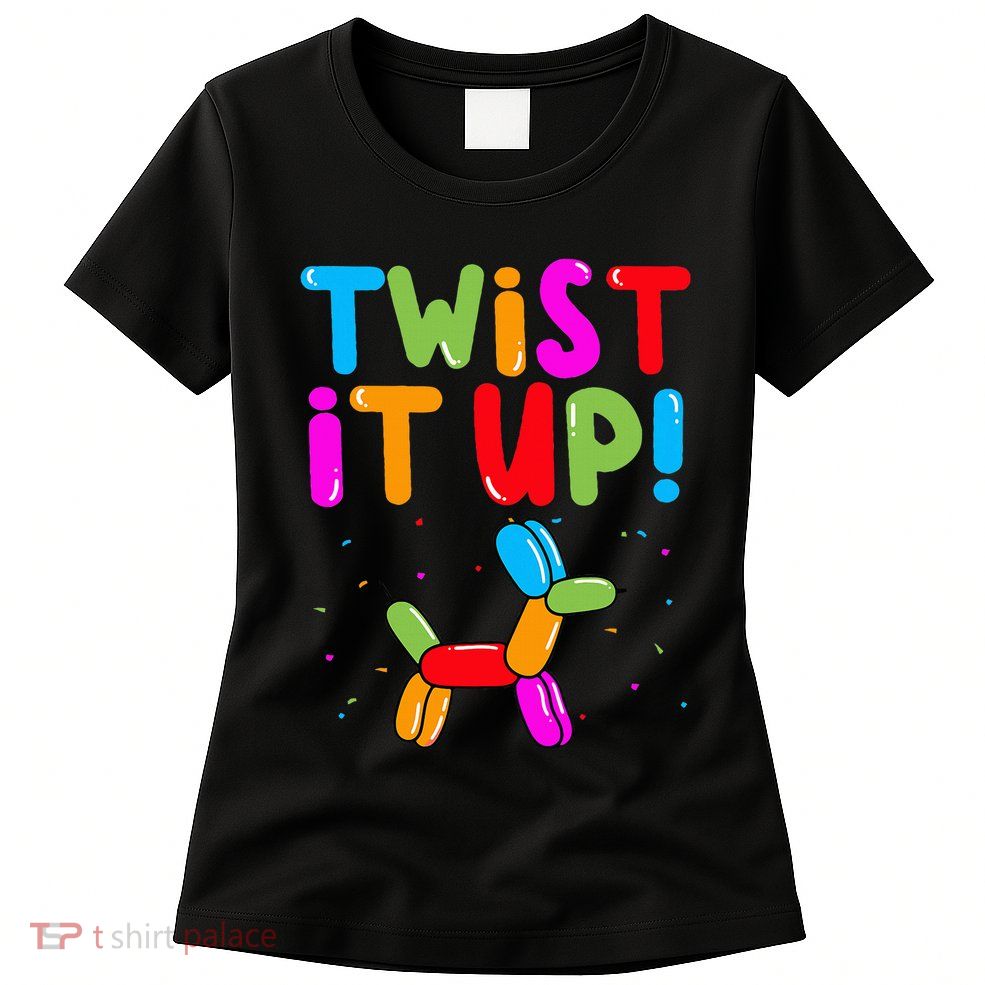 Balloon Animal Twister Party Twist It Up Balloon Artist Women's T-Shirt