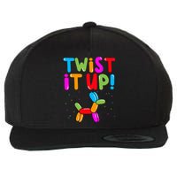 Balloon Animal Twister Party Twist It Up Balloon Artist Wool Snapback Cap