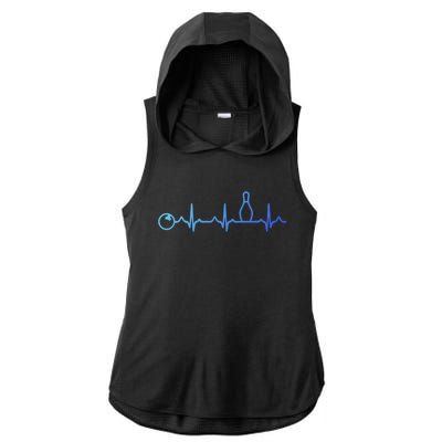 Bowling And Team Merch Bowling Gift Ladies PosiCharge Tri-Blend Wicking Draft Hoodie Tank