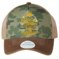 Blessed Are The Curious For They Shall Have Adventures Legacy Tie Dye Trucker Hat