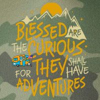 Blessed Are The Curious For They Shall Have Adventures Legacy Tie Dye Trucker Hat