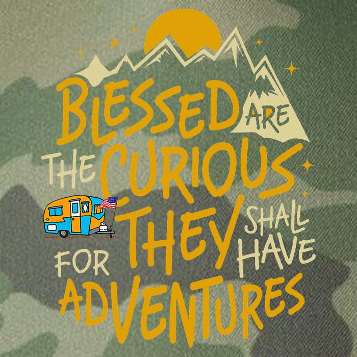 Blessed Are The Curious For They Shall Have Adventures Legacy Tie Dye Trucker Hat