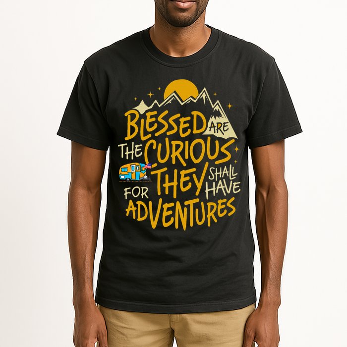 Blessed Are The Curious For They Shall Have Adventures Tall T-Shirt