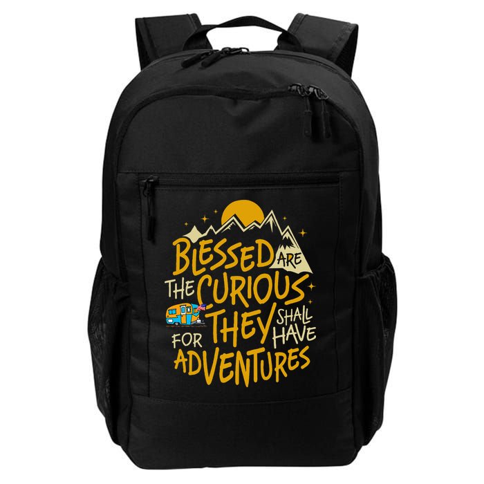 Blessed Are The Curious For They Shall Have Adventures Backpack