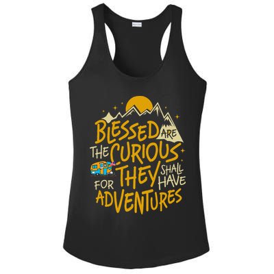 Blessed Are The Curious For They Shall Have Adventures Ladies PosiCharge Competitor Racerback Tank