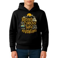 Blessed Are The Curious For They Shall Have Adventures Kids Hoodie