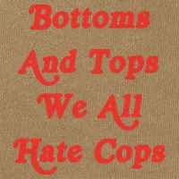 Bottoms And Tops We All Hate Cops Cotton Canvas Backpack