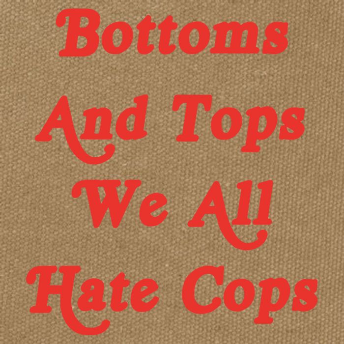 Bottoms And Tops We All Hate Cops Cotton Canvas Backpack