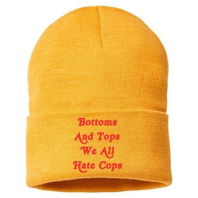 Bottoms And Tops We All Hate Cops Sustainable Knit Beanie