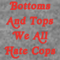 Bottoms And Tops We All Hate Cops 7-Panel Snapback Hat