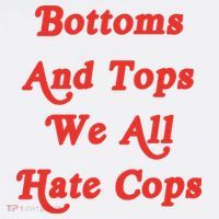 Bottoms And Tops We All Hate Cops Women's V-Neck T-Shirt