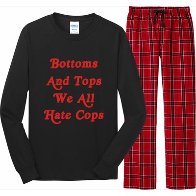 Bottoms And Tops We All Hate Cops Long Sleeve Pajama Set