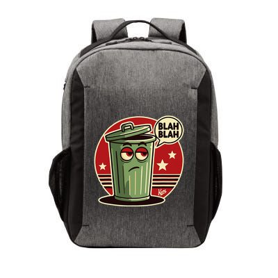 Boring Annoyed Trash Can With Blah Blah Speech Bubble Vector Backpack