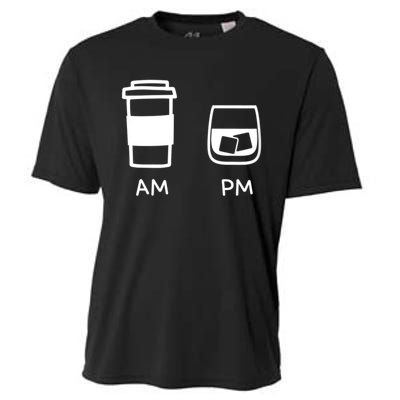 Big And Tall Am To Pm Coffee Whisky Rum Tequila Vodka Cooling Performance Crew T-Shirt