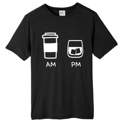 Big And Tall Am To Pm Coffee Whisky Rum Tequila Vodka Tall Fusion ChromaSoft Performance T-Shirt