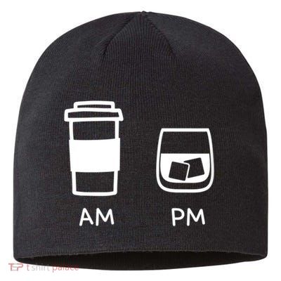 Big And Tall Am To Pm Coffee Whisky Rum Tequila Vodka Sustainable Beanie