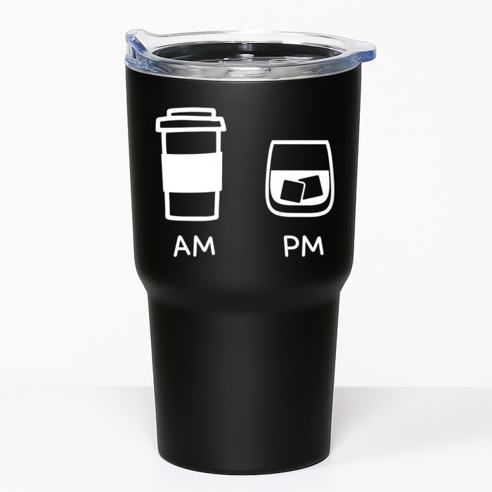 Big And Tall Am To Pm Coffee Whisky Rum Tequila Vodka Tumbler