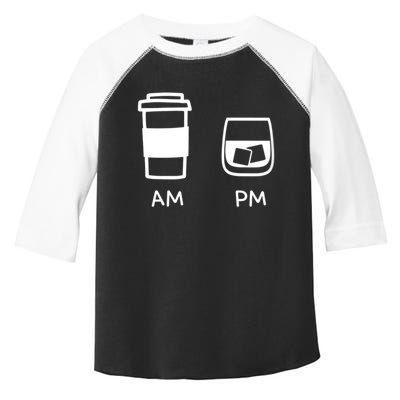 Big And Tall Am To Pm Coffee Whisky Rum Tequila Vodka Toddler Fine Jersey T-Shirt