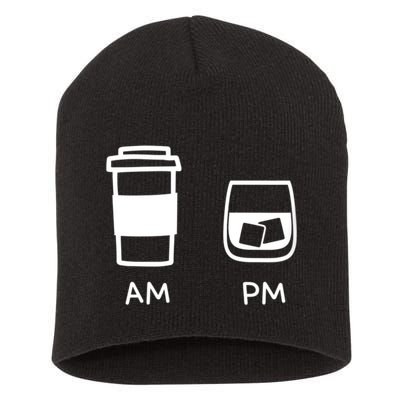 Big And Tall Am To Pm Coffee Whisky Rum Tequila Vodka Short Acrylic Beanie