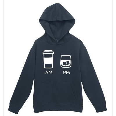 Big And Tall Am To Pm Coffee Whisky Rum Tequila Vodka Urban Pullover Hoodie