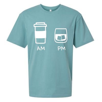 Big And Tall Am To Pm Coffee Whisky Rum Tequila Vodka Sueded Cloud Jersey T-Shirt