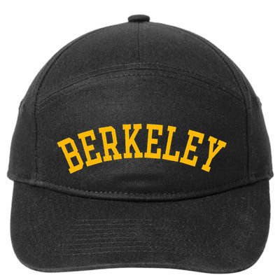 Berkeley Arched Text Yellow Berkeley 7-Panel Snapback Hat