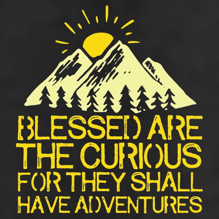 Blessed Are The Curious For They Shall Have Adventures 25L Jumbo Tote