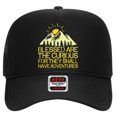Blessed Are The Curious For They Shall Have Adventures Trucker Hat