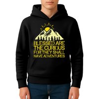 Blessed Are The Curious For They Shall Have Adventures Kids Hoodie