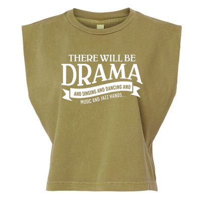 Broadway Actor There Will Be Drama Theater Teacher Garment-Dyed Women's Muscle Tee