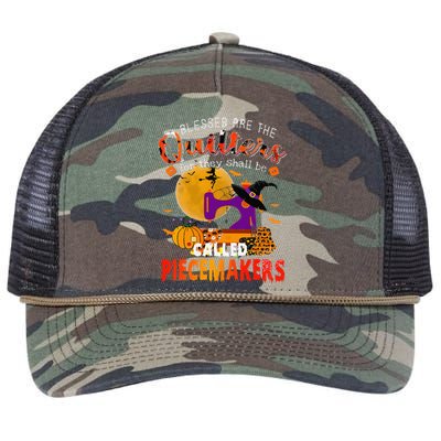 Blessed Are The Quilters For They Shall Be Called Piecemaker Retro Rope Trucker Hat Cap