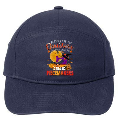 Blessed Are The Quilters For They Shall Be Called Piecemaker 7-Panel Snapback Hat