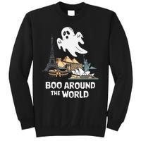 Boo Around The World Halloween Travel Enthusiast Design Sweatshirt