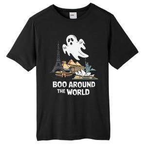 Boo Around The World Halloween Travel Enthusiast Design Tall Fusion ChromaSoft Performance T-Shirt