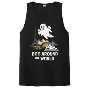 Boo Around The World Halloween Travel Enthusiast Design PosiCharge Competitor Tank